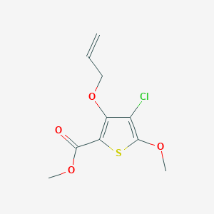 molecular formula C10H11ClO4S B12075483 Methyl 3-(allyloxy)-4-chloro-5-methoxythiophene-2-carboxylate 