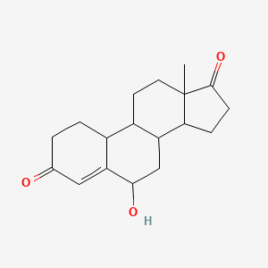 molecular formula C18H24O3 B12075489 6-Beta-Hydroxy-19-Norandrostenedione 