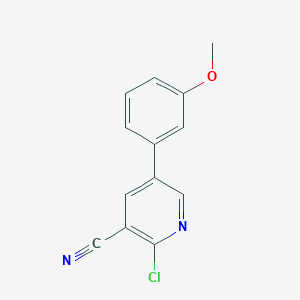 2-Chloro-5-(3-methoxyphenyl)nicotinonitrile