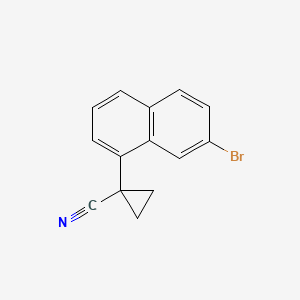 1-(7-Bromonaphthalen-1-YL)cyclopropane-1-carbonitrile