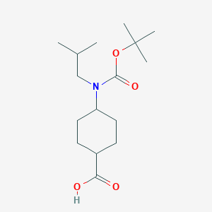 (1r,4r)-4-((Tert-butoxycarbonyl)(isobutyl)amino)cyclohexanecarboxylic acid