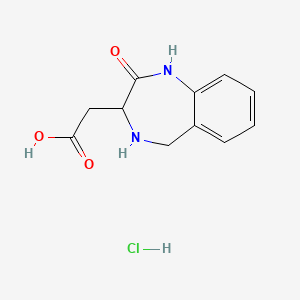 2-(2-Oxo-2,3,4,5-tetrahydro-1H-benzo[e][1,4]diazepin-3-yl)acetic acid hydrochloride