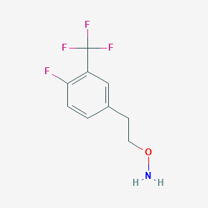 O-{2-[4-Fluoro-3-(trifluoromethyl)phenyl]ethyl}hydroxylamine