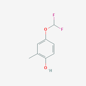 molecular formula C8H8F2O2 B12075738 5-(Difluoromethoxy)-2-hydroxytoluene 