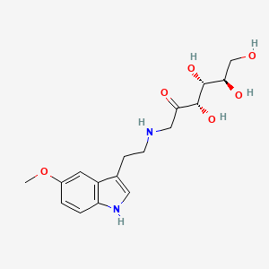 B1207581 Desoxyfructose-5-methoxytryptamine CAS No. 63553-87-7