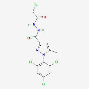 N'3-(2-chloroacetyl)-5-methyl-1-(2,4,6-trichlorophenyl)-1H-pyrazole-3-carbohydrazide