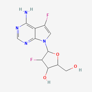 5-(4-Amino-5-fluoropyrrolo[2,3-d]pyrimidin-7-yl)-4-fluoro-2-(hydroxymethyl)oxolan-3-ol