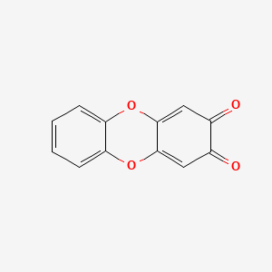 molecular formula C12H6O4 B1207587 二亚苯二氧化物2,3-醌 CAS No. 6859-47-8
