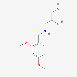 (2R)-3-{[(2,4-dimethoxyphenyl)methyl]amino}propane-1,2-diol