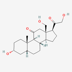 molecular formula C21H32O5 B1207593 18-羟基-11-脱氢四氢皮质酮 CAS No. 7050-24-0