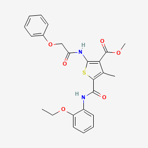 Methyl 5-((2-ethoxyphenyl)carbamoyl)-4-methyl-2-(2-phenoxyacetamido)thiophene-3-carboxylate