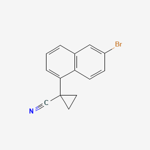 1-(6-Bromonaphthalen-1-YL)cyclopropane-1-carbonitrile