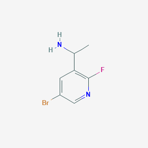 1-(5-Bromo-2-fluoropyridin-3-yl)ethan-1-amine