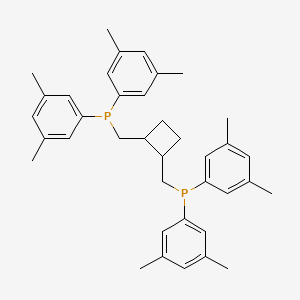 molecular formula C38H46P2 B12076016 racemic-trans-1,2-Bis[di(3,5-dimethylphenyl)phosphinomethyl]cyclobutane CAS No. 1226906-44-0