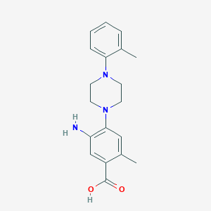 5-Amino-2-methyl-4-(4-o-tolyl-piperazin-1-yl)-benzoic acid