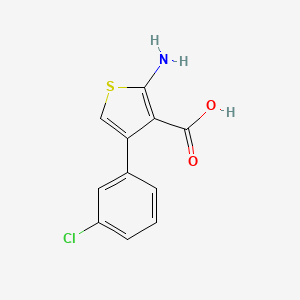 molecular formula C11H8ClNO2S B12076058 2-Amino-4-(3-chlorophenyl)thiophene-3-carboxylic acid 