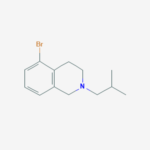 molecular formula C13H18BrN B12076116 5-Bromo-2-isobutyl-1,2,3,4-tetrahydroisoquinoline 