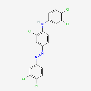 B1207612 4-(3,4-Dichloroanilino)-3,3',4'-trichloroazobenzene CAS No. 27125-68-4