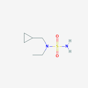 molecular formula C6H14N2O2S B12076125 N-(cyclopropylmethyl)-N-ethylaminosulfonamide 