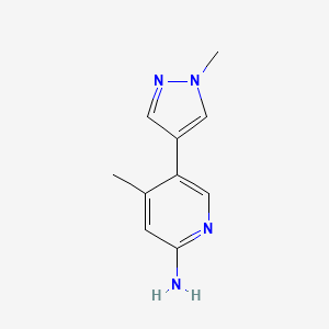 4-Methyl-5-(1-methyl-1H-pyrazol-4-yl)pyridin-2-amine