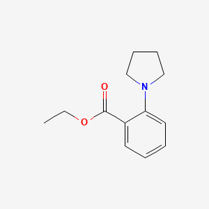 Benzoic acid, 2-(1-pyrrolidinyl)-, ethyl ester