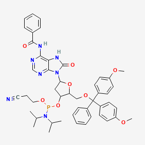 molecular formula C47H52N7O8P B12076204 N6-Benzoyl-2'-deoxy-5'-O-DMT-8-oxoadenosine 3'-CE phosphoramidite 