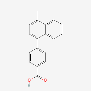 molecular formula C18H14O2 B12076240 4-(4-Methylnaphthalen-1-yl)benzoic acid 