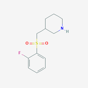 3-(((2-Fluorophenyl)sulfonyl)methyl)piperidine