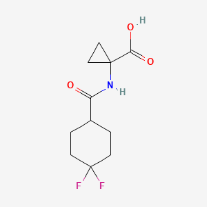 1-(4,4-Difluorocyclohexaneamido)cyclopropane-1-carboxylic acid