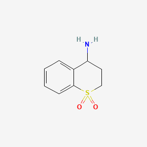 molecular formula C9H11NO2S B12076310 4-Aminothiochroman 1,1-dioxide hydrochloride 