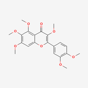 molecular formula C21H22O8 B1207632 六甲基槲皮黄素 CAS No. 1251-84-9