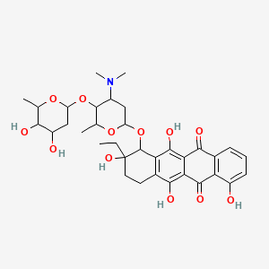 molecular formula C34H43NO12 B1207643 宇宙霉素 B' CAS No. 103470-57-1