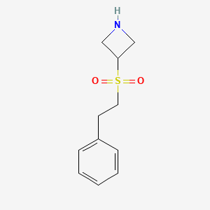 molecular formula C11H15NO2S B12076470 3-(Phenethylsulfonyl)azetidine 