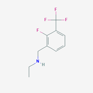 molecular formula C10H11F4N B12076479 Ethyl({[2-fluoro-3-(trifluoromethyl)phenyl]methyl})amine 