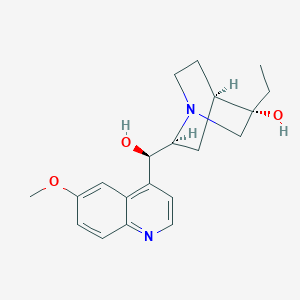 B1207652 (3S,4R,6S)-3-Ethyl-6-[(R)-hydroxy-(6-methoxyquinolin-4-yl)methyl]-1-azabicyclo[2.2.2]octan-3-ol CAS No. 78523-30-5