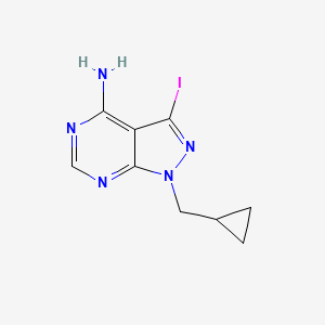 1-(Cyclopropylmethyl)-3-iodo-1H-pyrazolo[3,4-d]pyrimidin-4-amine