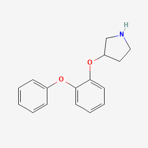 molecular formula C16H17NO2 B12076525 3-(2-Phenoxyphenoxy)pyrrolidine 