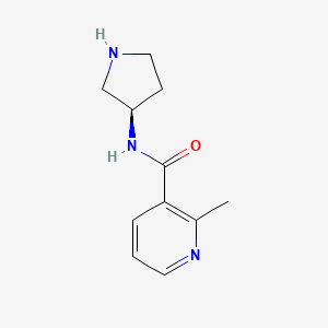 2-Methyl-N-[(3R)-pyrrolidin-3-yl]pyridine-3-carboxamide