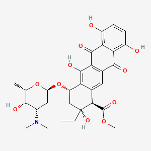 molecular formula C30H35NO11 B1207656 吡咯霉素 CAS No. 668-17-7