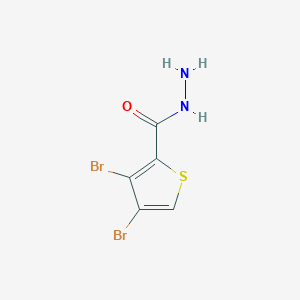 3,4-Dibromothiophene-2-carbohydrazide