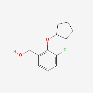 [3-Chloro-2-(cyclopentyloxy)phenyl]methanol