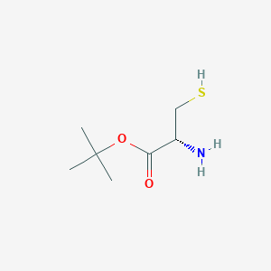 molecular formula C7H15NO2S B12076625 tert-butyl (2R)-2-amino-3-sulfanylpropanoate 