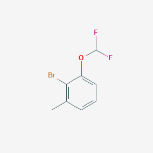 molecular formula C8H7BrF2O B12076643 2-Bromo-3-(difluoromethoxy)toluene CAS No. 1261580-11-3