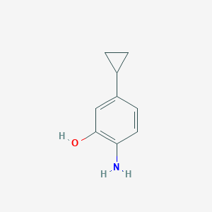 molecular formula C9H11NO B12076654 2-Amino-5-cyclopropylphenol 