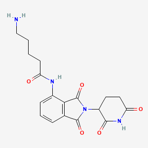 5-Amino-N-(2-(2,6-dioxopiperidin-3-yl)-1,3-dioxoisoindolin-4-yl)pentanamide