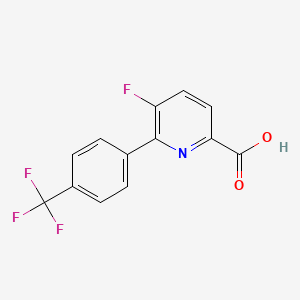 5-Fluoro-6-(4-(trifluoromethyl)phenyl)picolinic acid