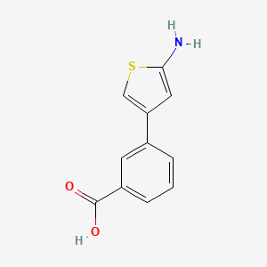 3-(5-Aminothiophen-3-yl)benzoic acid