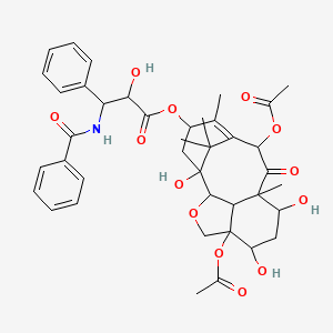 molecular formula C40H47NO13 B12076713 (7,13-Diacetyloxy-2,10,12-trihydroxy-5,9,17,17-tetramethyl-8-oxo-15-oxatetracyclo[7.6.1.12,6.013,16]heptadec-5-en-4-yl) 3-benzamido-2-hydroxy-3-phenylpropanoate 