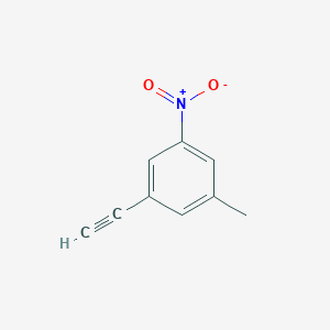 molecular formula C9H7NO2 B12076793 1-Ethynyl-3-methyl-5-nitrobenzene 