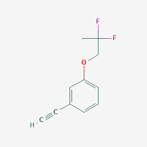 molecular formula C11H10F2O B12076810 1-(2,2-Difluoropropoxy)-3-ethynylbenzene 